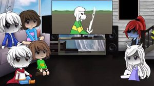 Undertale reacts to Frisk vs Betty Glitchtale Ep1