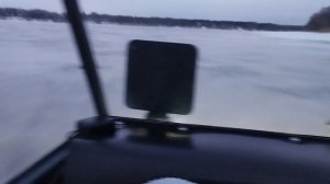 Аэролодка хариус по льду