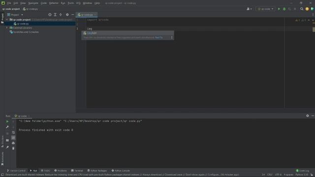Making a qr code generator in Python || #easy projects in python|