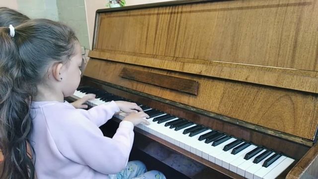 Фортепианный ансамбль. Русская народная песня "Светит месяц" (обработка С. Ляховицкая)