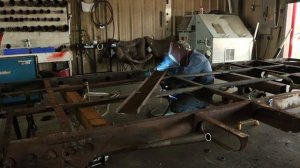 Welding new steel to Airstream Frame while in Mexico