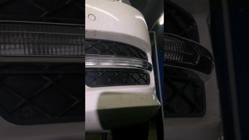 Не только на Порше фары воруют W204 Mercedes Benz ходовые огни антивандальный крепеж #mercedesbenz