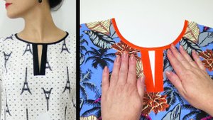 Пособие для начинающих. Как сшить V-образную горловину с планкой