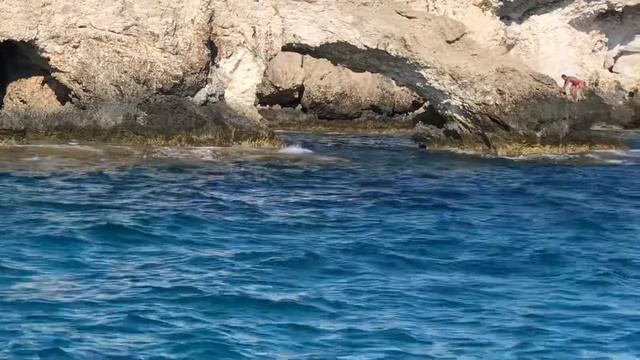 Средиземное море. Побережье Айя-Напы. Прогулка на катамаране Немо.