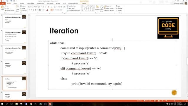 Python Crash Course: 5 - Python Control Structure