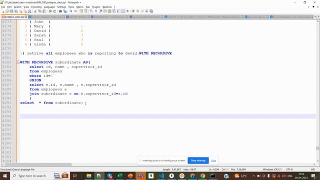 PostgreSQL- Recursive query using CTEs смотреть онлайн