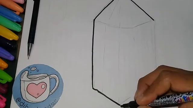 Como Dibujar un Cuarzo Mineral Facil | Dibustrador Studio смотреть онлайн
