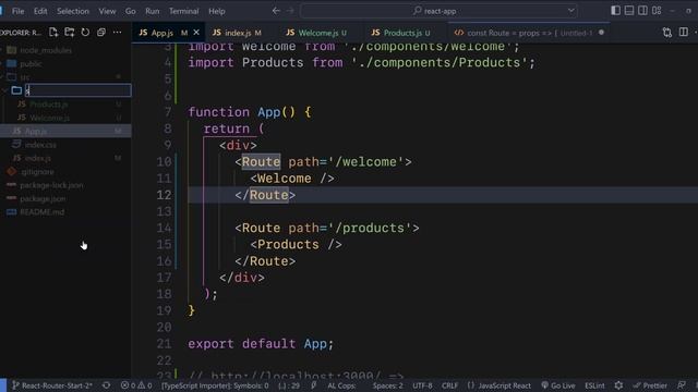 Defining and Using Routes, Links for Navigation  - React JS || Hindi || Coding Scenes