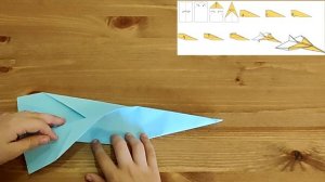 Видео №3 Оригами. Самолет №5. Самолёты без клея и ножниц!