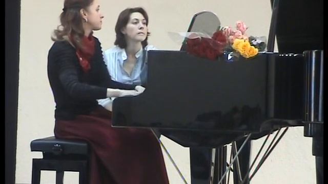 Рахманинов 1."Баркарола" из Сюиты №1 g-moll Фортепианный дуэт Ирина и Павел Окуневы. смотреть онлайн