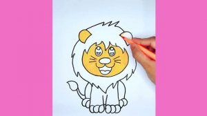 How to Draw a Lion Easy Step by Step || Lion Drawing