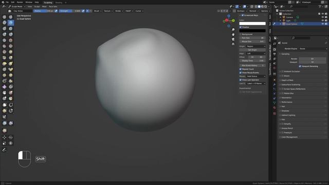 Про cкульптинг. Режим, принципы, инструмент. смотреть онлайн