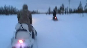 тайга Патруль 551 с новыми санями, тест по пухлому ?