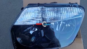 Renault Duster 1 фара передняя оптика чёрная Рено Дастер МирКузова