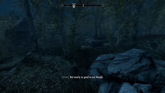 Serana Dialogue add on: Serana and Inigo make a wager. смотреть онлайн