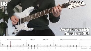 Drop C# - 10 популярных гитарных рифов