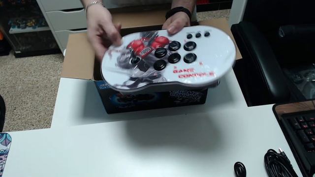 UNBOXING ARCADE STICK M9 GAME CONSOLE GOGOCAT PANDORA BOX HD 10000 PS1/CPS/SFC/KOF/FC/GB/GBA/GBC/MD смотреть онлайн