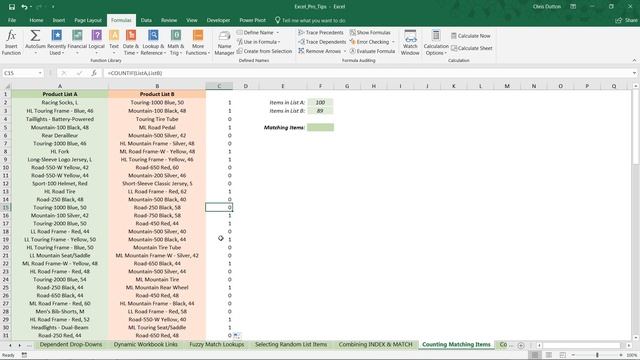 EXCEL PRO TIP: Counting Matches with SUMPRODUCT смотреть онлайн