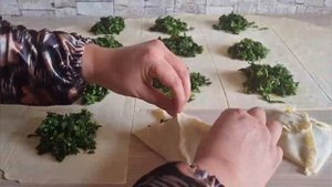 ВКУСНАЯ САМСА С ЗЕЛЕНЬЮ, весенний.