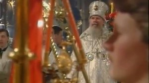 Пасхальное богослужение в Богоявленском кафедральном Соборе, 1997 год