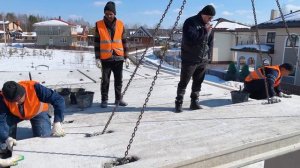 Двухэтажный ДОМ c гаражом | Этап: КОРОБКА из ГАЗОБЕТОНА