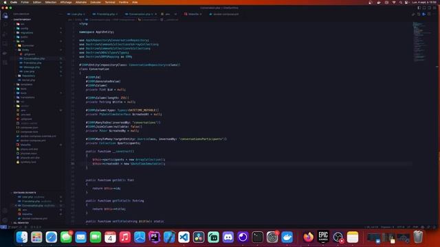 Création des entités : Création d'un Chat en Temps Réel avec Mercure et Symfony 6, Preact.. смотреть онлайн