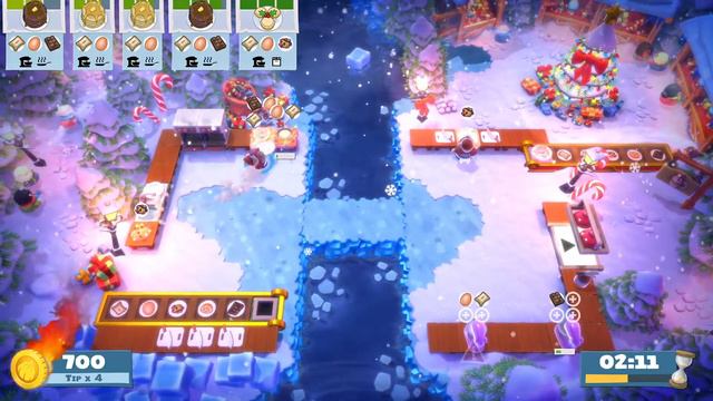 Overcooked! All You Can Eat - Christmas 1-5 (single player) Score: 1788 смотреть онлайн