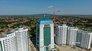 Город ШАЛИ Чечня с высоты птичьего полета