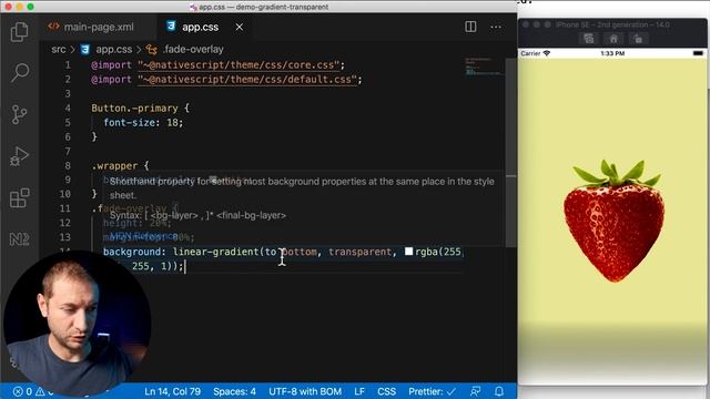 NativeScript Transparent Gradient Fix смотреть онлайн