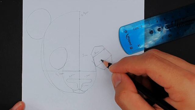 How to Draw a Cute Panda - Tattoo Idea - Geometric Drawing Tutorial смотреть онлайн