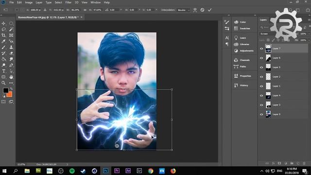 Adobe Photoshop CC - Chidori + EMS + Rinnegan [SPEEDART] смотреть онлайн