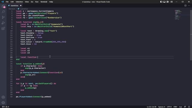 How to make Name ESP in Roblox LUA | Synapse X Drawing Lib "Text" | LUA File in Description