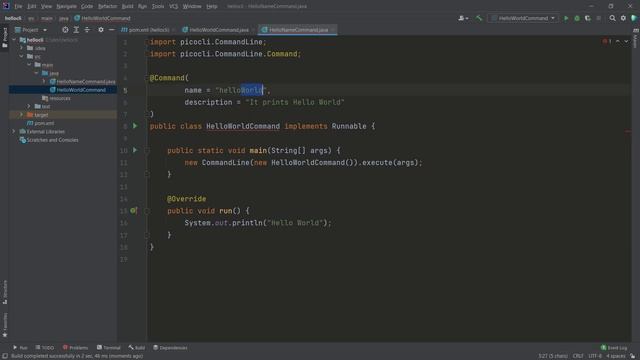 Create Java CLI applications with picocli смотреть онлайн