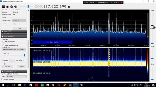 Очень хороший приём спутника NOAA 15 на проволочную антенну (08.05.2017) смотреть онлайн