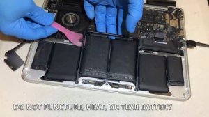 Замена аккумулятора для ноутбука Apple MacBook A1398 2013-2014