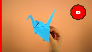 Как сделать журавлика из бумаги | Журавлик оригами | Origami crane ? | #цветочкам