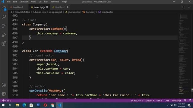 Javascript tutorial || javascript class || ES6 class || Java script tutorial in hindi part #12