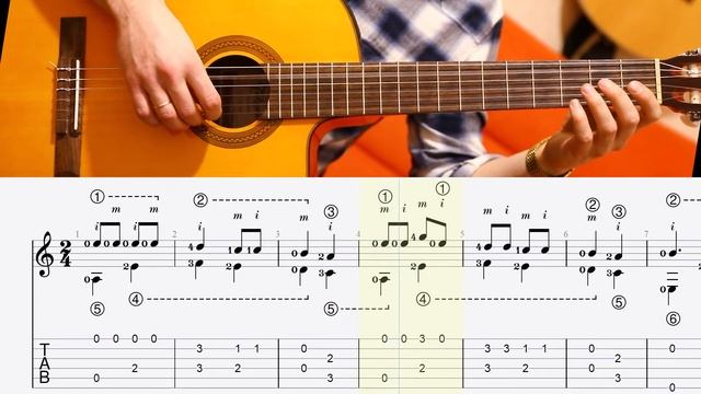 Во поле берёза стояла... простая пьеса на гитаре для начинающих смотреть онлайн