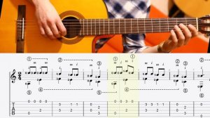 Во поле берёза стояла... простая пьеса на гитаре для начинающих