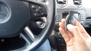 Автоключ Мерседес МЛ W164 рыбка - привязать чип ключ зажигания в Минске Mercedes key programming