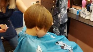 Короткая стрижка у девочки 7 лет. Новый имидж Таисии.