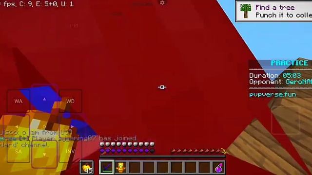 PvP on pojavluncher minecraft java