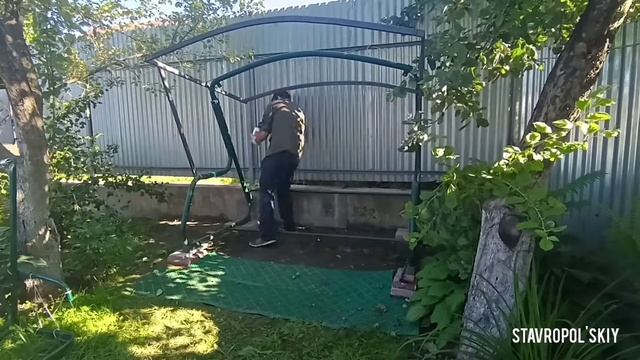 крыша для качели, своим руками!