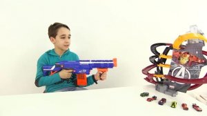 Новый супер бластер Нерф! Игры .