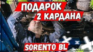 Kia Sorento BL 2007 D4CB замена двух карданных валов