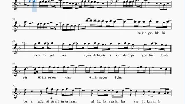 GÖKYÜZÜNÜ TUTAMAM- CAN KOÇ -KEMAN NOTALARI смотреть онлайн