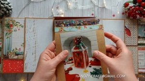 Christmas photo folio / Scrapbooking / Photo album / Mintay Papers 'Merry & Bright'