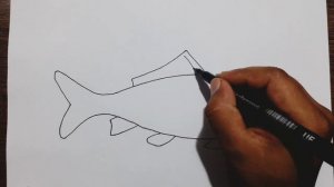 How to draw a Fish step by step