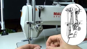 THREADING AN INDUSTRIAL SEWING MACHINE (MAUSER SPEZIAL)