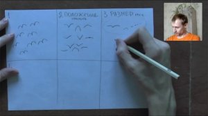 Как нарисовать стаю птиц